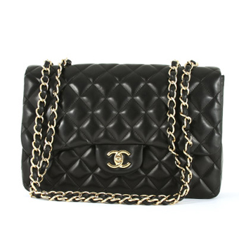 CHANEL シャネル バッグ コピー ショルダーバッグ A28600 マトラッセライン ラムスキン ブラック＆ゴールド